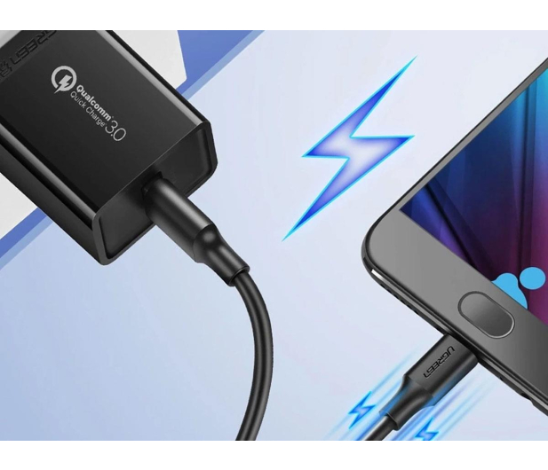 UGREEN Kabel USB do Micro USB 	US289 QC 3.0 2.4A 0.25m czarny - 1489116 - zdjęcie 4